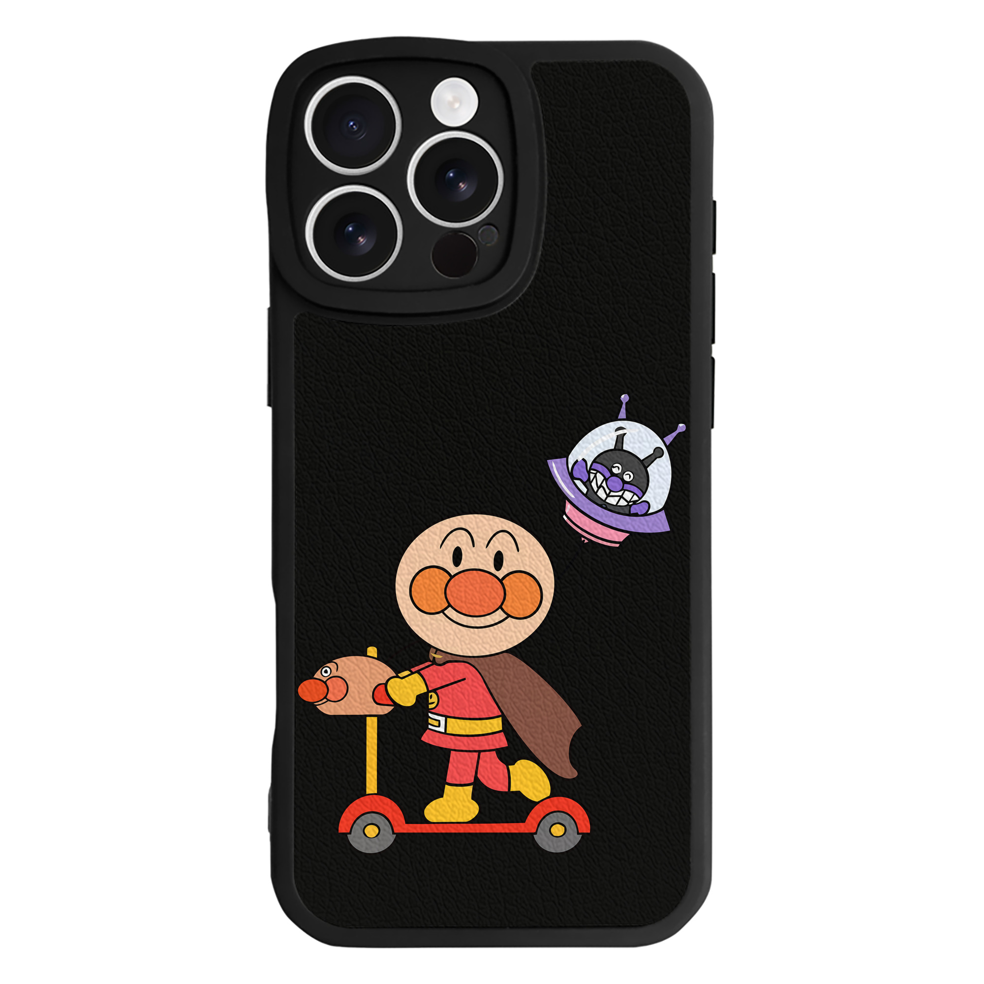 （画像用） アンパンマン Anpanman 【iPhone 16シリーズ対応】シリコンスマホケース（レザー調） 材質：シリコン